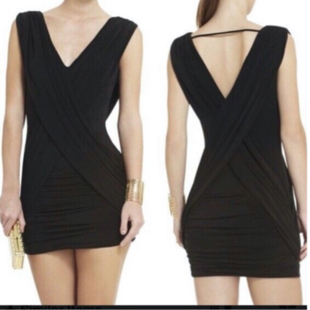 BCBGMAXAZRIA Black Alondra Dress